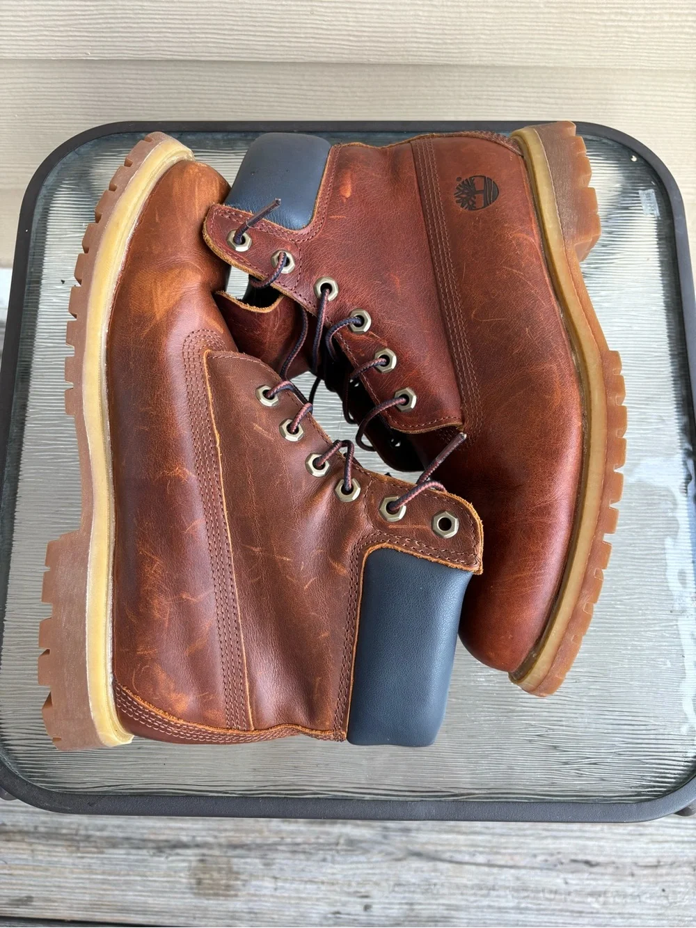 Brown Leather Timberland Primaloft 200GRAM Women’s Work Boots - Classic Lace-Up